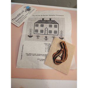 Mary Riggs The House & Garden Sampler Ornament Cross Stitch